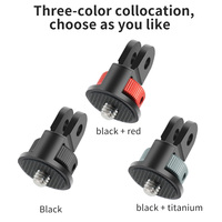 Uniwersalny 360 obrotowy 1/4 "konwerter śrubowy Mini statyw Adapter do Gopro Hero 10 9 8 7 Eken Insta360 One X X2 R Action Camera 6